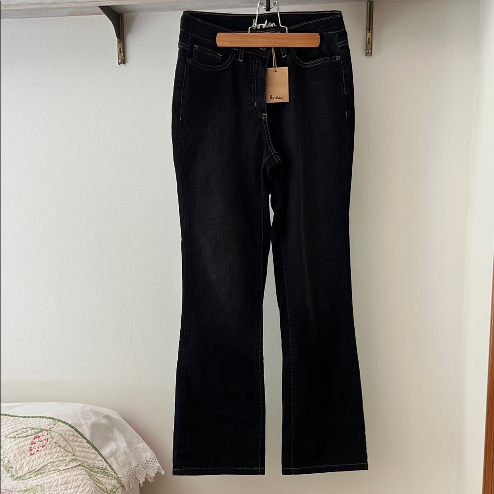 Boden Black Flare Jeans